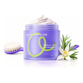 Grace And Glow Exfoliante+cepillo Corporal Violeta Vainilla