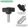 M METERXITY 20-Pack Thumb Screws, M6x20mm Tee Wing Knobs, Plastic
