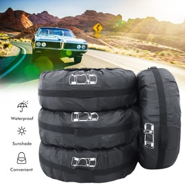 Mify Tyre Bags, Spare Wheel Covers, Tyre Wheel Dust Cover, Wheel Dust Cover, Tyre Storage Bag, Wheel Tyre Storage Bags, Set of 4, 19-23 Inch Tyres, L
