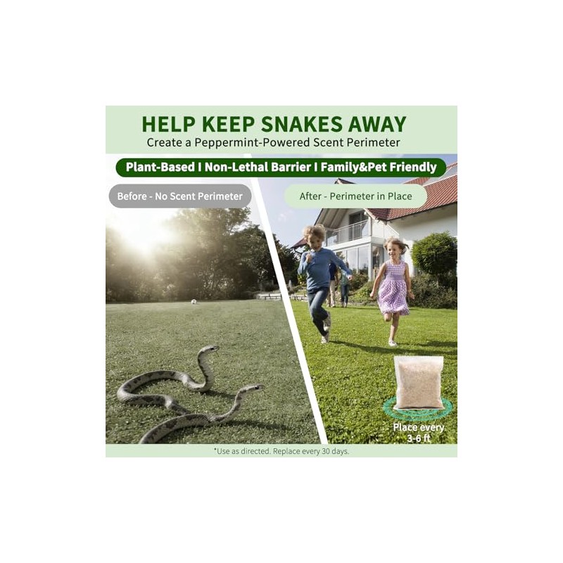 Snake Repellent for Yard Powerful,10 Pack Safe for Home Yard,