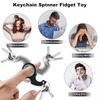 Fonyiunce 4 Pieces Key Ring Spinner Fidget Ring Toy Key
