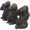 Nemesis Now H3523J7 Three Wise Gorillas Figurine 13.5cm Black