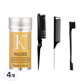 Moreness Fine Hair Fixing Stick Hair Styling Wax Studio's Hair Styling, 4 Pieces, 75g / 모어니스 잔머리 고정 정리 스틱 헤어 스타일링 왁스 스튜디어스 헤어스타일링, 4개, 75g