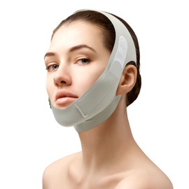 TUONYIS V Gesichtsmasken, Wiederverwendbare V-Linienmask, Kinnmaske Doppelkinn, Gesichts-Schlankheitsgurt, Doppelkinn Entferner Lifting-Maske für Doppelkinn und Schlaffe Gesichtshaut