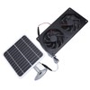20W Solar Panel Solar Powered Dual Exhaust Fan Kit for