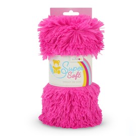 kullaloo Shaggy Faux Fur Fabric [3/4 inch Pile, 20 mm] | Plush Minky Fabric for Sewing | 39.5x29.5" (More Fabric Than Half Yard) | Ideal for Plushies, Crafts, Costumes, Upholstery | FUCHSIA