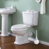 Creative Bathroom Toilet Scrub Cleaning Brush Holder Set with Stainless