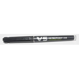 Pilot V5 Refillable Liquid Ink (Pack of 3 Black Begreen Fine Point