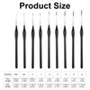 Detail Brush Set with 9 Fine Brushes for Precise Painting,