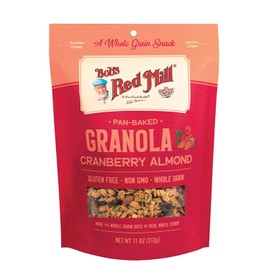 Bob's Red Mill Pan-Baked Granola Cranberry Almond, 11 Ounce (Pack of 2)