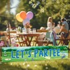 Hippeny Large Let’s Par-tee Golf Themed Banner, Golfing Home Birthday