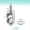 Shuisen Shower Door Hinge Pin Stainless Steel Replacement Hinge Pin