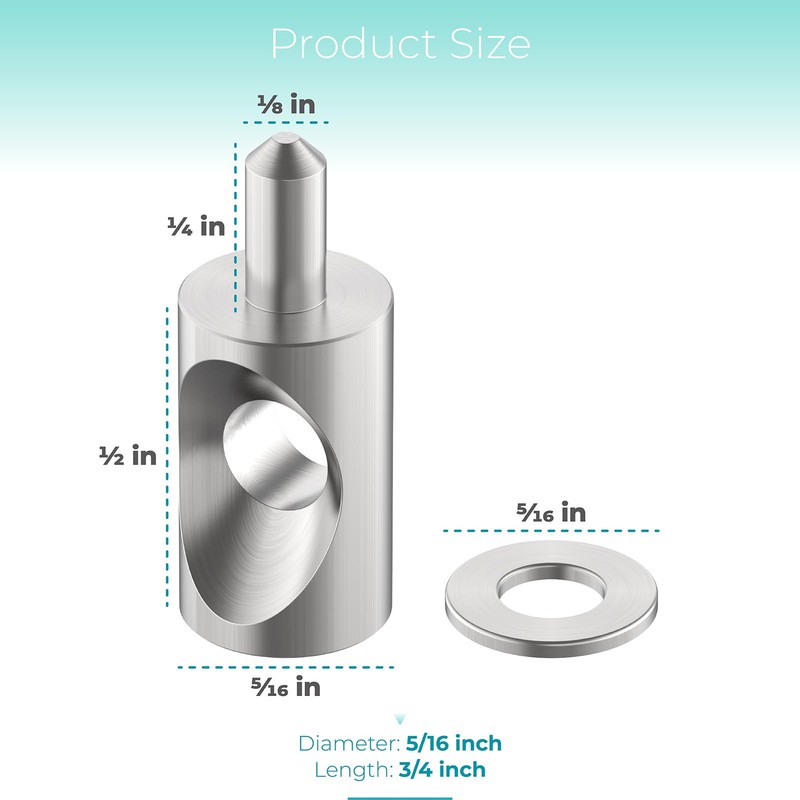 Shuisen Shower Door Hinge Pin Stainless Steel Replacement Hinge Pin