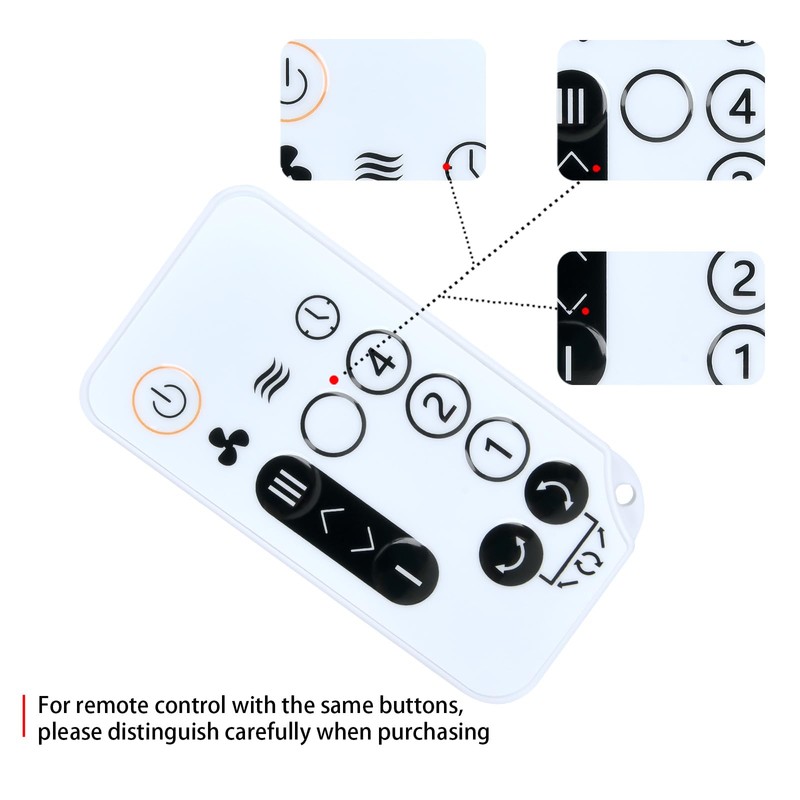 CLVIZCXOM New Remote Control Replacement for Iris Ohyama Woozoo Silent