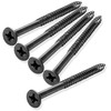 Cauldham Black Wood Screws #9 x 2-1/4 Inch for Door
