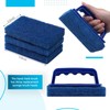 Newtay 6 Pcs Small Pool Scrub Hand Held Brush 5.5