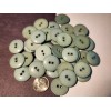 Unbranded 12 French Green slightly domed 2-hole sew through buttons