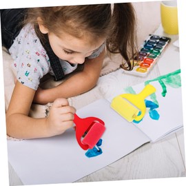 Operitacx 2sets Paint Brush Jumbo Painting Brush Roller Liners Drawing Pads Painting Tools Foam Paint Brushes Paint Chalk Paint Roller for Kit 4pcs*2