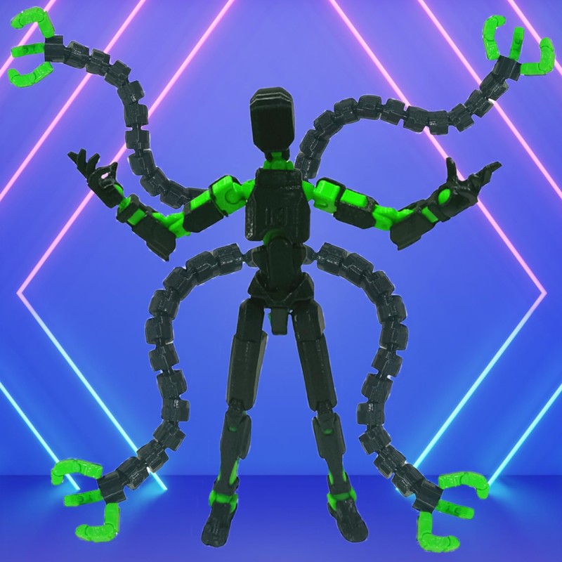 ULTHOOL Titan 13 Action Figure,Assembly Completed 3D Printed T13 Multi-Jointed