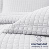 EXQ Home Quilt Set Full Queen Size White 3 Piece,Lightweight