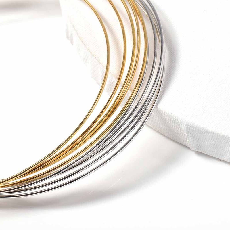 20 Pcs Metal Headbands 1.5MM Thin Wire Hairbands Simple Hair