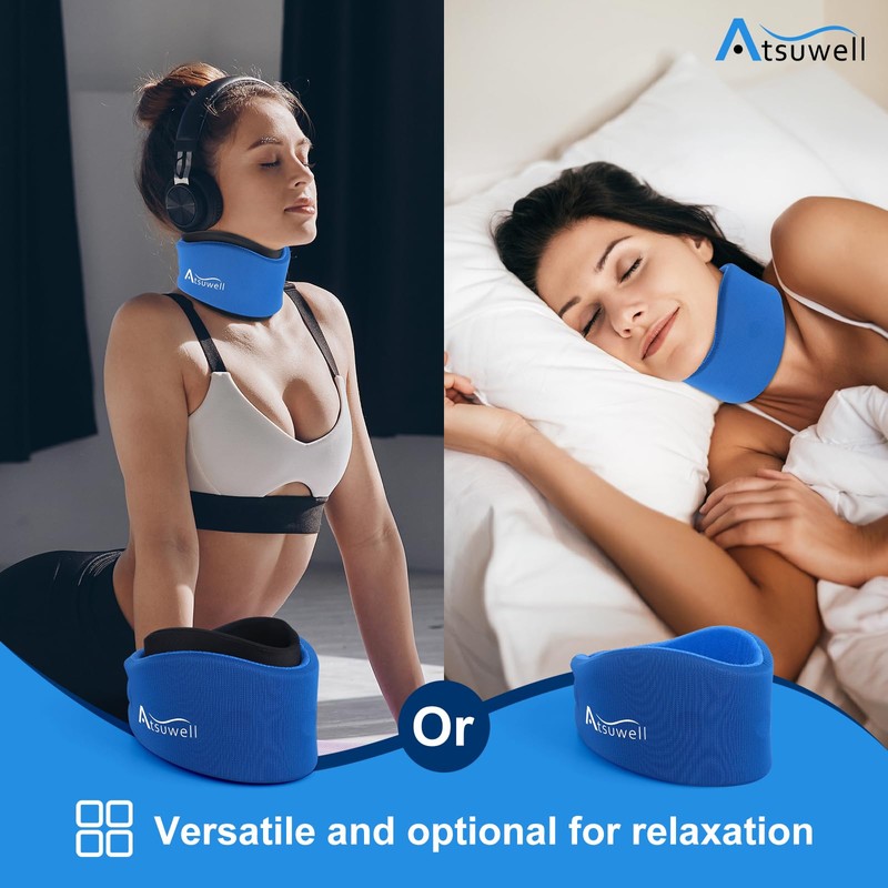 Atsuwell Neck Brace for Sleeping, Soft Cervical Collar for Support,