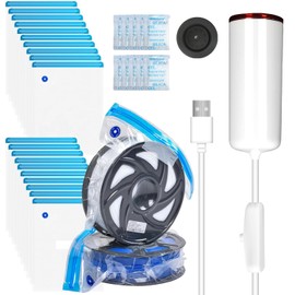 Sovol 3D Printer Filament Vacuum Bags, Filament Bag Vacuum Kit Includes 10 Bags with 10 Desiccants, 10 Moisture Indicator Cards and 1 Hand Pump (20 Pieces)