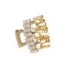 VingTAINE H-609 Small Pearl Square Mini Vance Clip Hair Clip