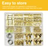 FUZANWJ 330pcs Picture Hangers Kit - Holds 10-75lbs, With Hanging