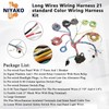 Niyako Universal 21 Circuit Wiring Harness Kit, Extra Long Wire