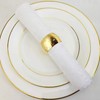 SHIONSON 6 Pack Gold Napkin Rings,Basic Everyday Napkin Rings for