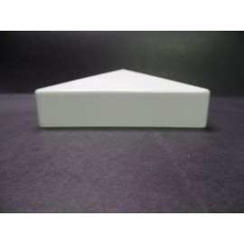Waymark 4" x 4" External Flat Pyramid Vinyl Post Cap - White