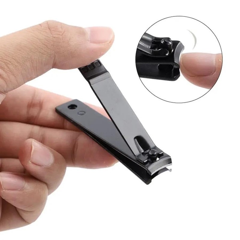 Nail Clippers Set, 3 Sizes, Professional Manicure Tools (Black)