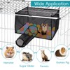 LITURTOO Ferret Hamster Ball Pit Hammock, Bunkbed Hammock Cage Toy