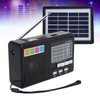 Solar Charging Radio Portable Radio with Emergency LED Flashlight Support
