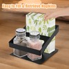 Napkin Holder, SHAIDOJIO Metal Napkin Holder with Salt and Pepper