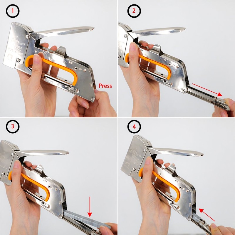 DiER 4/6/8mm Staple Gun Upholstery Tacker Stapler Kit with 4000PCS