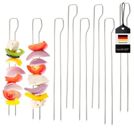 bremermann Double Barbecue Skewers Set of 8 Stainless Steel Approx. 29 cm