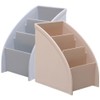 Operitacx 2Pcs plastic organizers white kitchen table desktop makeup organizer