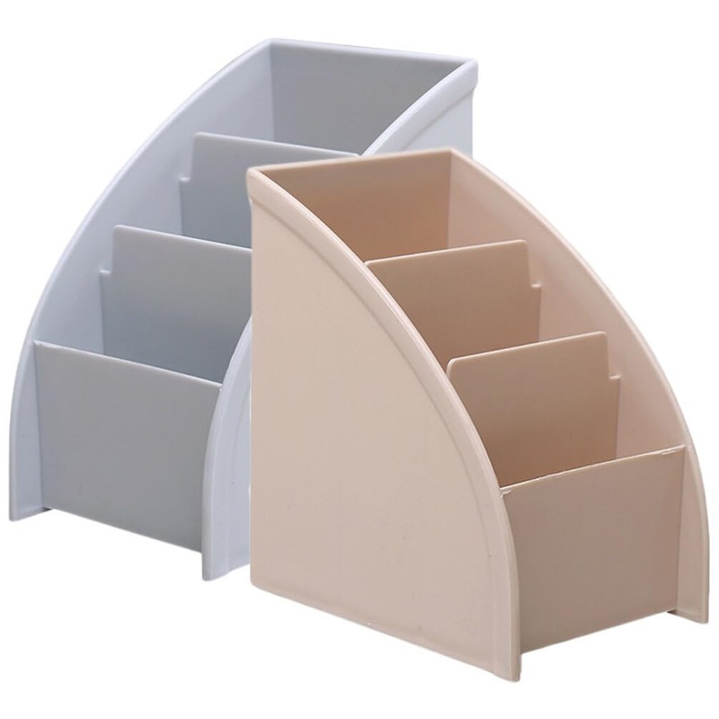 Operitacx 2Pcs plastic organizers white kitchen table desktop makeup organizer