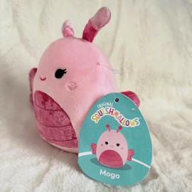 Squishmallows NWT Squishmallows 5” Mogo the Peach Magenta Butterfly Velvet Squad Plush