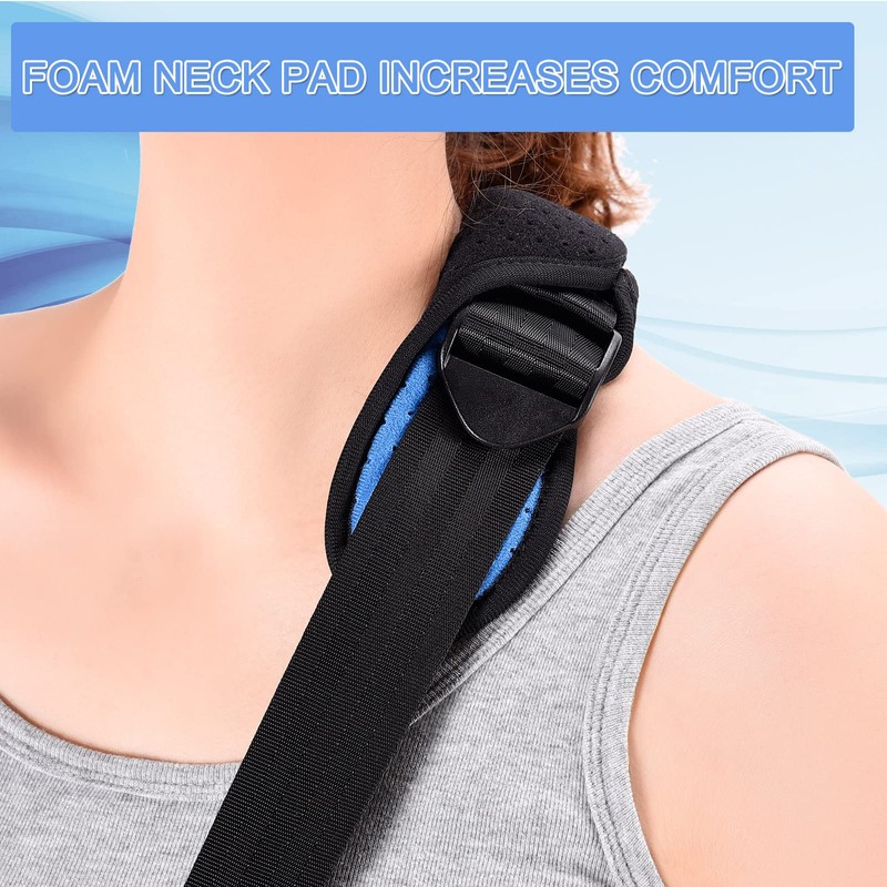 Fasola Arm Sling Shoulder, Adjustable Arm Strap with Breathable Mesh