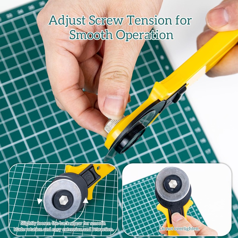 Rotary Cutter Set for Sewing & Quilting, 28mm & 45mm