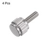 sourcing map 4pcs Vernier Calipers Locking Screws M2.5x7.5mm Round Flat