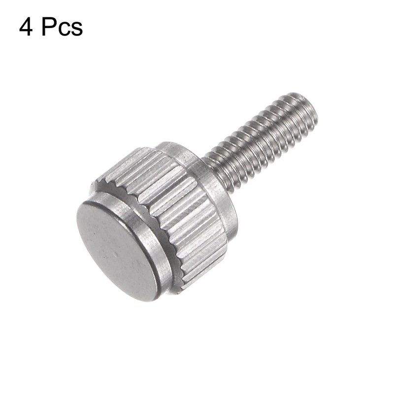 sourcing map 4pcs Vernier Calipers Locking Screws M2.5x7.5mm Round Flat