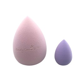 Makeup Sponge Beauty Blender Foundation Sponges Latex Free Blender Beauty Makeup Sponges for Liquid Foundation, Powder, Sun Protection and Cream, 1 Large Sponge, 1 Small Sponge (Pink and