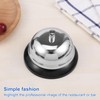 6 Pcs Call Bell, Stainless Steel Service Bell with Round