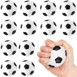Mini Football Pack of 12, Mini Sports Balls, Foam Balls, Stress Ball Children, Softball Football, Anti-Stress Ball, Small Football, Stress Balls for Children and Adults