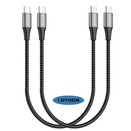 HOTNOW USB C to Micro USB cable 1.5FT 2Pack, USB Type C to Micro USB cords fast charging and Data sync