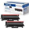 TN730 TN-730 Black Toner Cartridges 2 Pack Compatible TN730 Toner